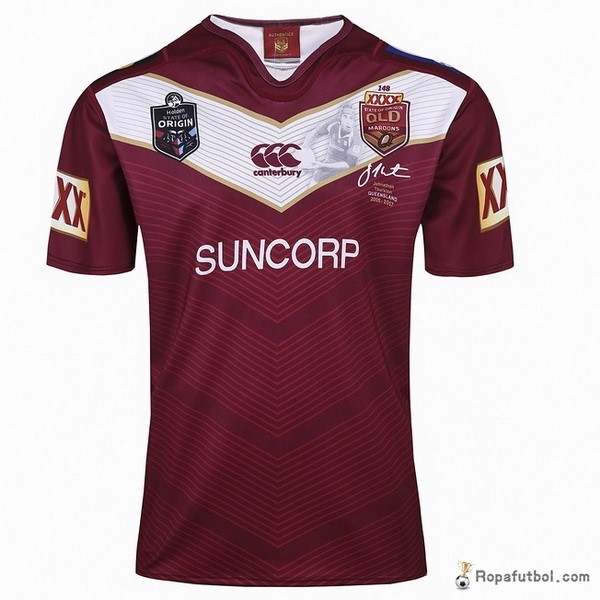 Thurston Camiseta Rugby QLD Maroons 2017 Rojo